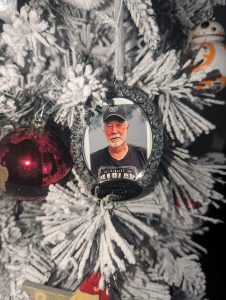 Roy O Sr Christmas Memorial Portrait Ornament